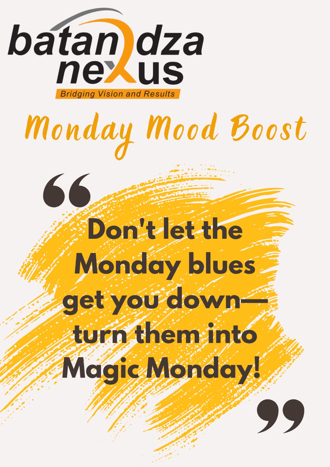 Don't let the Monday blues get you down—turn them into Magic Monday!"